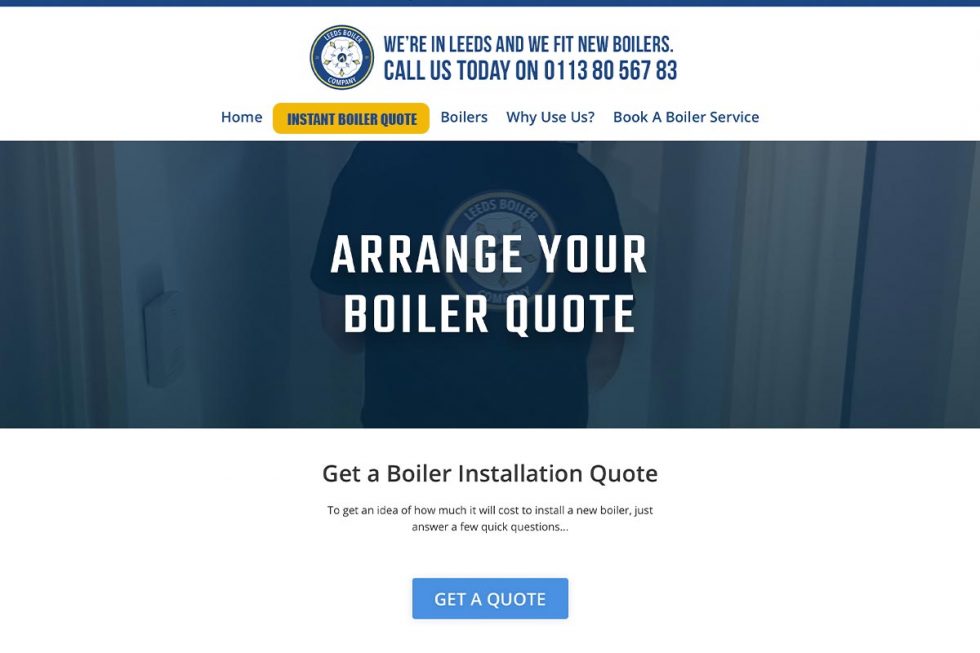 Get An Instant Boiler Quote here today. It's as easy as L.B.C.